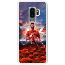 Coque Samsung Galaxy S9+ - Silicone rigide blanc Djokovic 23 Grand Slam