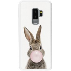 Coque Samsung Galaxy S9+ - Silicone rigide blanc Easter 2023 bubble gum bunny