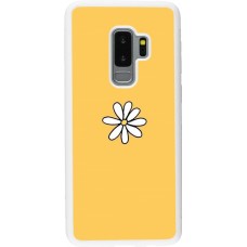 Coque Samsung Galaxy S9+ - Silicone rigide blanc Easter 2023 daisy