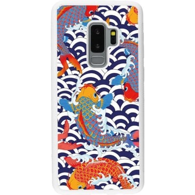 Coque Samsung Galaxy S9+ - Silicone rigide blanc Easter 2023 japanese fish