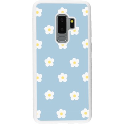 Coque Samsung Galaxy S9+ - Silicone rigide blanc Easter 2024 daisy flower