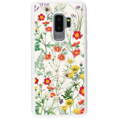 Coque Samsung Galaxy S9+ - Silicone rigide blanc Flora Botanical Wildlife