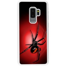 Coque Samsung Galaxy S9+ - Silicone rigide blanc Halloween 2023 spider black widow