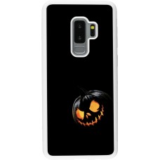 Coque Samsung Galaxy S9+ - Silicone rigide blanc Halloween 2023 discreet pumpkin