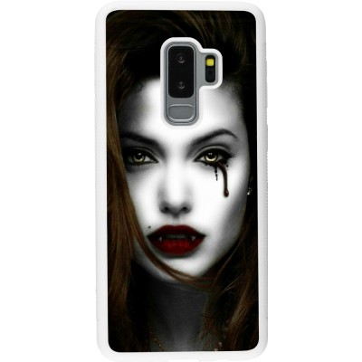 Coque Samsung Galaxy S9+ - Silicone rigide blanc Halloween 2023 gothic vampire