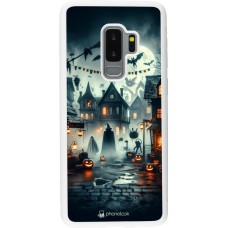 Coque Samsung Galaxy S9+ - Silicone rigide blanc Halloween Spookville