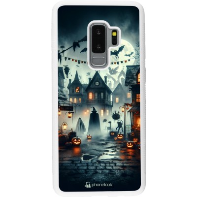 Coque Samsung Galaxy S9+ - Silicone rigide blanc Halloween Spookville