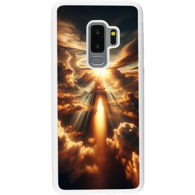 Coque Samsung Galaxy S9+ - Silicone rigide blanc Lueur Céleste Zenith