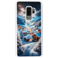 Coque Samsung Galaxy S9+ - Silicone rigide blanc Mont Neige Lumière