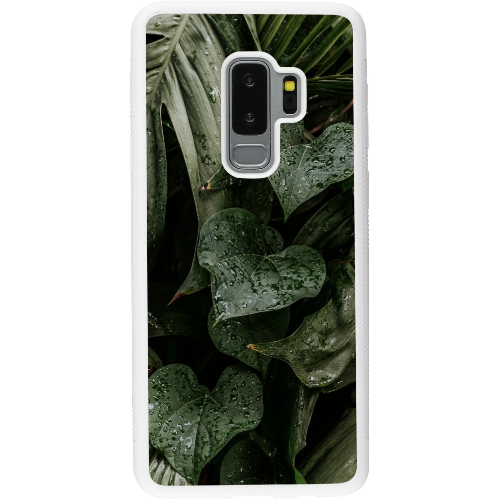 Coque Samsung Galaxy S9+ - Silicone rigide blanc Spring 23 fresh plants