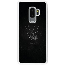 Coque Samsung Galaxy S9+ - Silicone rigide blanc Valentine 2023 hands forever