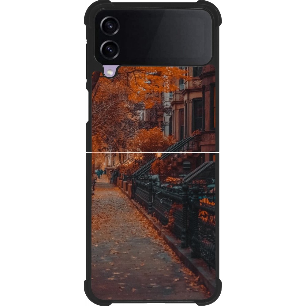 Coque Samsung Galaxy Z Flip3 5G - Silicone rigide noir Autumn 2024 city