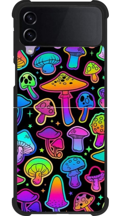 Coque Samsung Galaxy Z Flip3 5G - Silicone rigide noir Autumn 2024 magic mushrooms