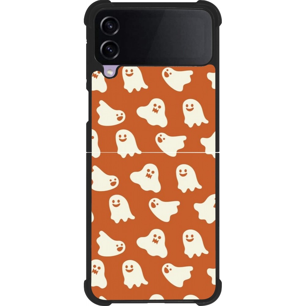 Coque Samsung Galaxy Z Flip3 5G - Silicone rigide noir Autumn 2024 mini ghosts