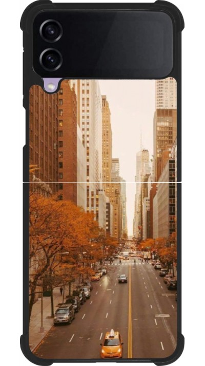 Coque Samsung Galaxy Z Flip3 5G - Silicone rigide noir Autumn 2024 New York city