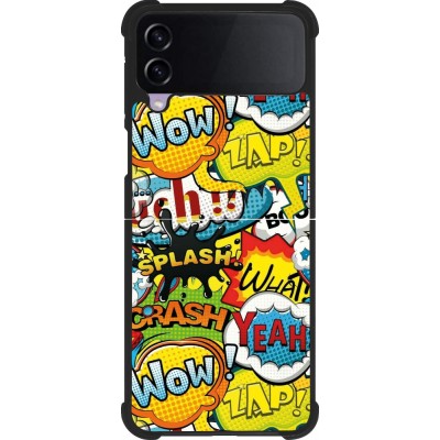 Coque Samsung Galaxy Z Flip3 5G - Silicone rigide noir Cartoons slogans