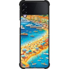 Coque Samsung Galaxy Z Flip3 5G - Silicone rigide noir French Riviera People