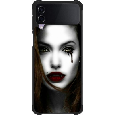 Coque Samsung Galaxy Z Flip3 5G - Silicone rigide noir Halloween 2023 gothic vampire