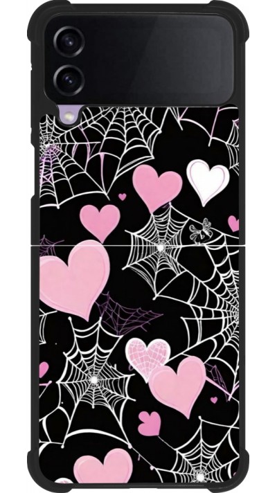 Coque Samsung Galaxy Z Flip3 5G - Silicone rigide noir Halloween 2024 girly