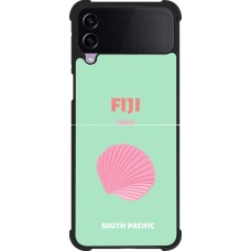 Coque Samsung Galaxy Z Flip3 5G - Silicone rigide noir Pop Summer Destination Fiji