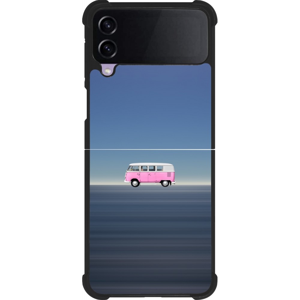 Samsung Galaxy Z Flip3 5G Case Hülle - Silikon schwarz Spring 23 pink bus