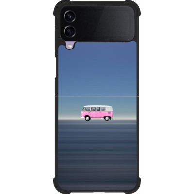 Coque Samsung Galaxy Z Flip3 5G - Silicone rigide noir Spring 23 pink bus