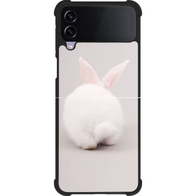 Coque Samsung Galaxy Z Flip4 - Silicone rigide noir Easter 2024 bunny butt