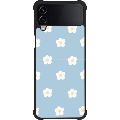 Coque Samsung Galaxy Z Flip4 - Silicone rigide noir Easter 2024 daisy flower