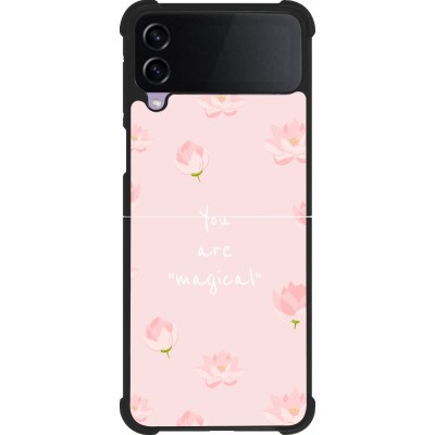 Coque Samsung Galaxy Z Flip4 - Silicone rigide noir Mom 2023 your are magical