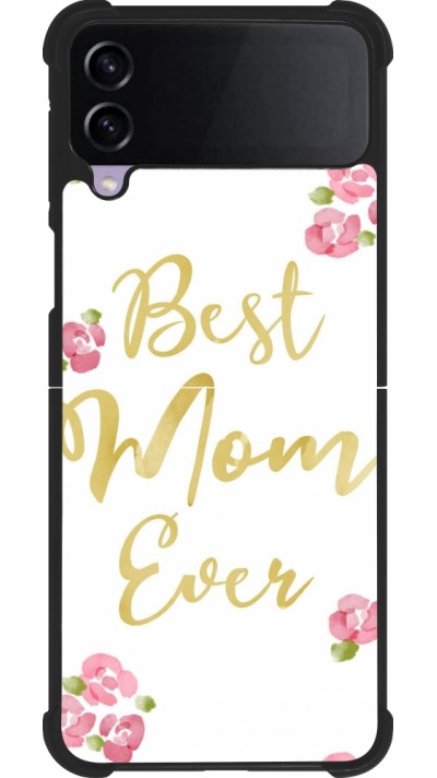 Coque Samsung Galaxy Z Flip4 - Silicone rigide noir Mom 2024 best Mom ever