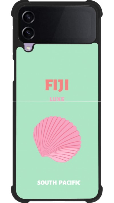 Samsung Galaxy Z Flip4 Case Hülle - Silikon schwarz Pop Summer Destination Fiji