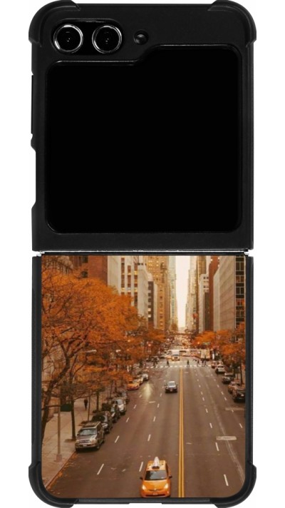 Coque Samsung Galaxy Z Flip5 - Silicone rigide noir Autumn 2024 New York city