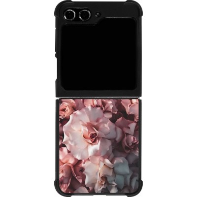 Coque Samsung Galaxy Z Flip5 - Silicone rigide noir Beautiful Roses