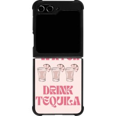 Samsung Galaxy Z Flip5 Case Hülle - Silikon schwarz Cocktail Save Water Drink Tequila
