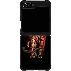 Coque Samsung Galaxy Z Flip5 - Silicone rigide noir Elephant 02