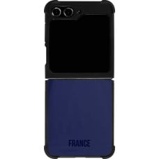 Coque Samsung Galaxy Z Flip5 - Silicone rigide noir Maillot de football France 2022 personnalisable