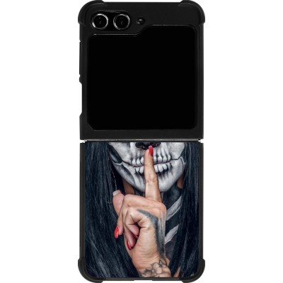 Coque Samsung Galaxy Z Flip5 - Silicone rigide noir Halloween 18 19