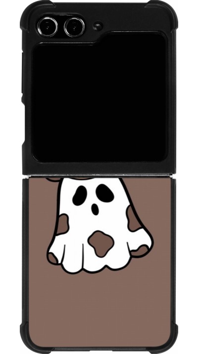 Coque Samsung Galaxy Z Flip5 - Silicone rigide noir Halloween 2024 cowboy ghost