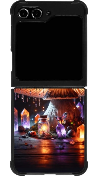 Coque Samsung Galaxy Z Flip5 - Silicone rigide noir Halloween Potion Magic