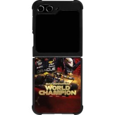 Coque Samsung Galaxy Z Flip5 - Silicone rigide noir Max Verstappen Champion 2023