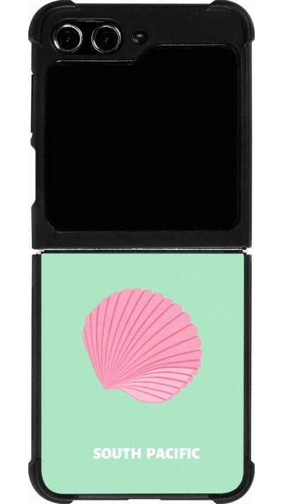 Coque Samsung Galaxy Z Flip5 - Silicone rigide noir Pop Summer Destination Fiji