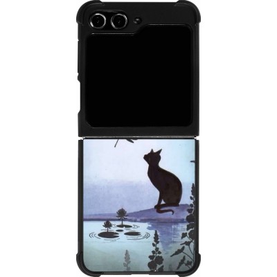 Coque Samsung Galaxy Z Flip5 - Silicone rigide noir Spring 19 12