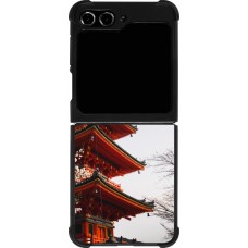 Coque Samsung Galaxy Z Flip5 - Silicone rigide noir Spring 23 Japan