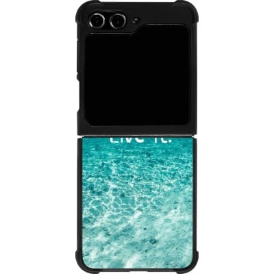 Coque Samsung Galaxy Z Flip5 - Silicone rigide noir Summer 18 24