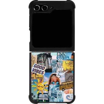 Coque Samsung Galaxy Z Flip5 - Silicone rigide noir Summer 2021 15