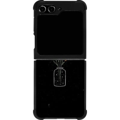 Coque Samsung Galaxy Z Flip5 - Silicone rigide noir Vase black