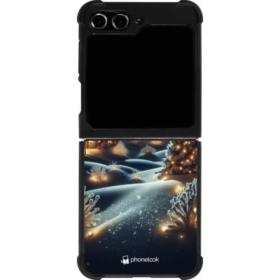 Coque Samsung Galaxy Z Flip5 - Silicone rigide noir Noël 2023 Christmas is Coming