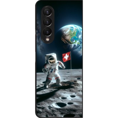 Coque Samsung Galaxy Z Fold3 5G - Astro Suisse sur lune