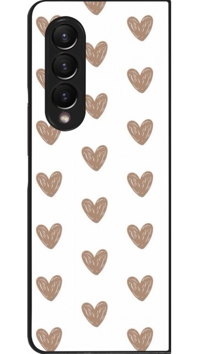 Coque Samsung Galaxy Z Fold3 5G - Autumn 2024 brown hearts