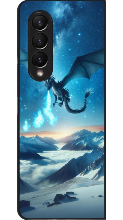 Coque Samsung Galaxy Z Fold3 5G - Dragon nocturne montagne